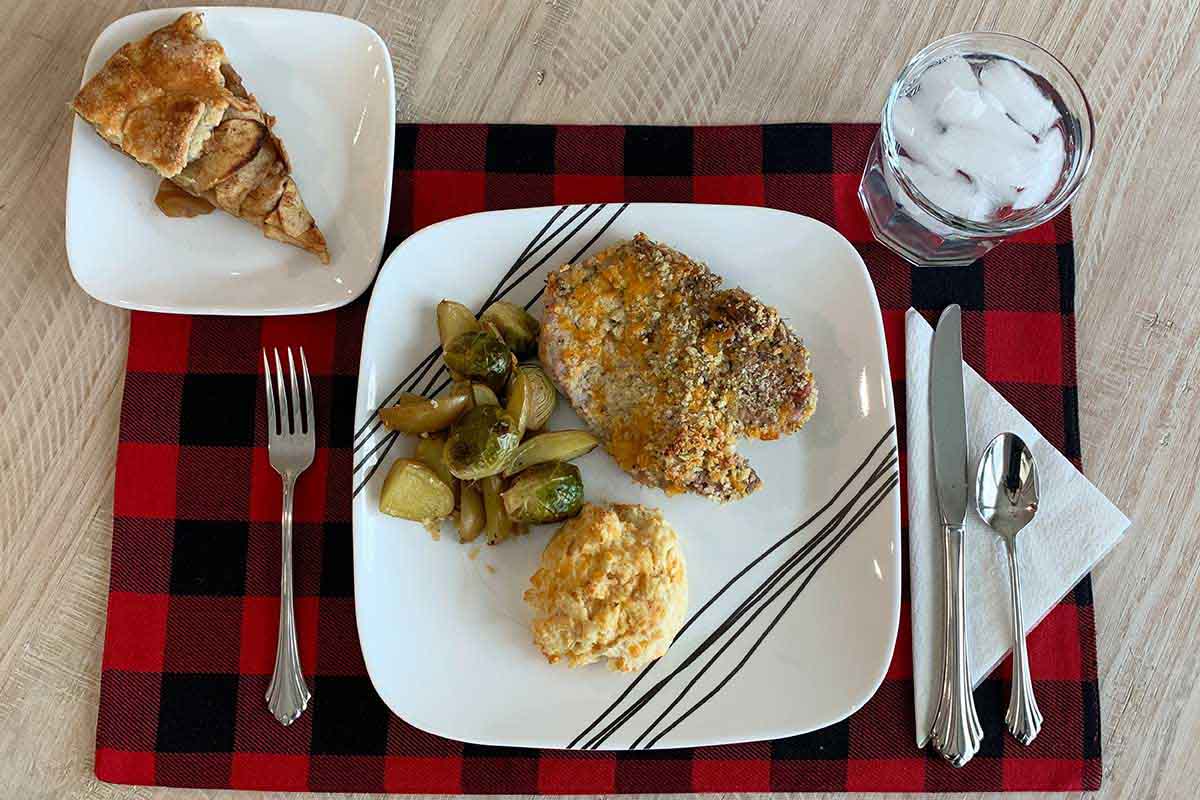 Speedy sheet pan dinner.